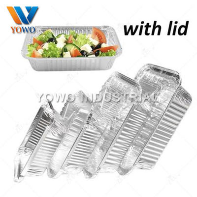 175*110*40mmの使い捨て可能なアルミ ホイルの食品容器