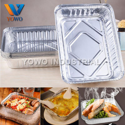 175*110*40mmの使い捨て可能なアルミ ホイルの食品容器